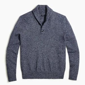 J. Crew Mens Shawl Collar Sweater Supersoft Wool